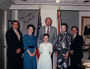 Rachel with the, then, Govenor of Alabama.